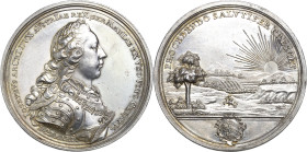 Habsburg
Josef II. 1764-1790 Silbermedaille 1764 (Oexlein) Auf seine Wahl zum römischen König, gewidmet von der Stadt Nürnberg. Brustbild nach rechts...