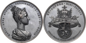 Kaiserreich Österreich
Ferdinand I. 1835-1848 Bronzemedaille 1836 (J. D. Boehm) Auf die böhmische Krönung in Prag. Brustbild von Maria Anna nach rech...