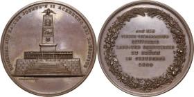 Kaiserreich Österreich
Ferdinand I. 1835-1848 Bronzemedaille 1840 (I. D. Boehm) 4. Versammlung Deutscher Land- und Forstwirte. Ansicht des Denkmals a...