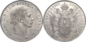 Kaiserreich Österreich
Franz Joseph I. 1848-1916 Taler 1856, A-Wien Davenport 17 Jaeger 296 Sehr selten in dieser Erhaltung. Fast Prägefrisch