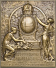 Kaiserreich Österreich
Franz Joseph I. 1848-1916 Einseitige Bronzeplakette 1910 (H. Kautsch) Auf den 80. Geburtstag des Kaisers, gewidmet von der Öst...