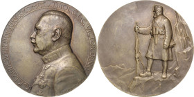 Kaiserreich Österreich
Franz Joseph I. 1848-1916 Bronzemedaille o.J. (S.M. Schwerdtner) Auf den Landesverteidigungskomandanten Victor Dankl. Brustbil...