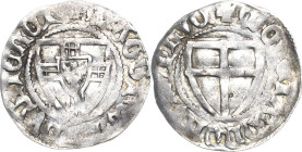 Deutscher Orden
Conrad von Jungingen 1393-1407 Schilling o.J. Hochmeisterschild, +MAGST'.CORADVS TERCI / Ordensschild, +MONETA:DNORVM:PRVC Neumann 8 ...