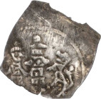 Lindau
 Vierzipfliger einseitiger Pfennig um 1170/1180. Turm zwischen einer nach rechts stehenden Person und einem nach links aufrecht stehenden Löwe...
