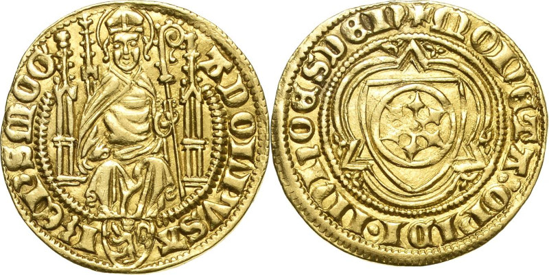Mainz - Erzbistum
Adolph I. von Nassau 1373-1379 Goldgulden o.J. Höchst Thronen...