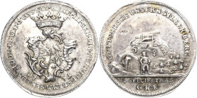 Reuss-Ältere Linie - Untergreiz
Heinrich III. 1733-1768 1/4 Taler 1751, GHE-Saalfeld Ausbeute der Grube Kleinreinsdorf. Rand schräg gekerbt Schmidt u...