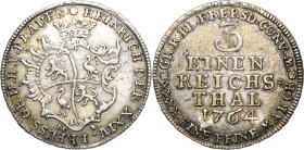 Reuss-Jüngere Linie - Ebersdorf
Heinrich XXIV. 1747-1779 1/3 Taler 1764, ICE-Saalfeld Schmidt und Knab 595 Jaeger 88 Fast vorzüglich