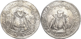 Sachsen-Weimar (Alt-Weimar) 1572-1603
Friedrich Wilhelm und Johann 1573-1602 Dicker Doppeltaler 1580, Saalfeld Abschlag von den Stempeln des Taler Ko...