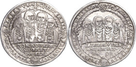 Sachsen-Mittel-Weimar 1603-1640
Johann Ernst und seine 7 Brüder 1605-1619 Dicker Doppeltaler 1608, WA-Saalfeld Abschlag von den Stempeln des Taler Ko...