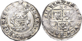 Sachsen-Mittel-Weimar 1603-1640
Johann Ernst und seine 6 Brüder 1619-1622 Kipper - Sechsbätzner 1622, Rothenstein Bekrönter Balkenschild, MONETA . NO...