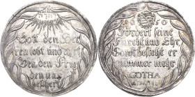 Sachsen-Gotha (Gotha-Altenburg)
Ernst der Fromme 1640-1675 Taler 1650, Gotha Auf den Westfälischen Frieden Steguweit 9 Schnee 416 Davenport 7442 D./O...