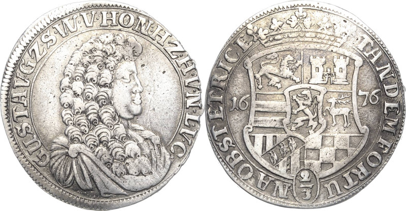 Sayn-Wittgenstein-Hohenstein
Gustav 1657-1701 2/3 Taler 1676, unbestimmte Münzs...