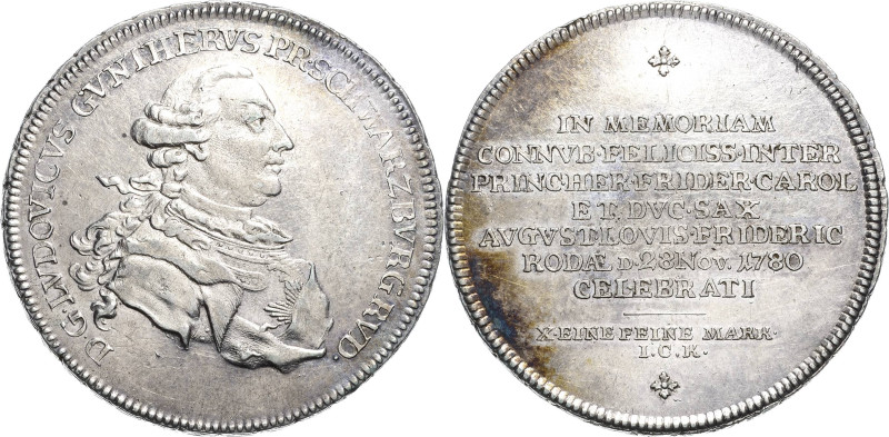 Schwarzburg-Rudolstadt
Ludwig Günther II. 1767-1790 Taler 1780, ICK-Saalfeld Au...