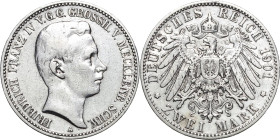 Mecklenburg-Schwerin
Friedrich Franz IV. 1897-1918 2 Mark 1901 A Regierungsantritt Jaeger 85 Schön-sehr schön