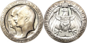 Preußen
Wilhelm II. 1888-1918 3 Mark 1910 A Universität Berlin Jaeger 107 Min. Berührt, Polierte Platte