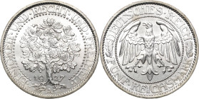 5 Reichsmark 1927 A Eichbaum Jaeger 331 Fast Stempelglanz