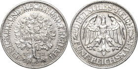 5 Reichsmark 1932 E Eichbaum Jaeger 331 Sehr schön-vorzüglich