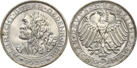 3 Reichsmark 1928 D Dürer Jaeger 332 Fast Prägefrisch