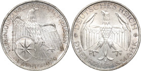 3 Reichsmark 1929 A Waldeck Jaeger 337 Fast Stempelglanz