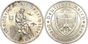 3 Reichsmark 1930 A Vogelweide Jaeger 344 Fast Stempelglanz