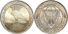 5 Reichsmark 1930 A Rheinlandräumung Jaeger 346 Fast Stempelglanz