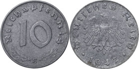 10 Reichspfennig 1947 E Jaeger 375 Sehr selten. Vorzüglich