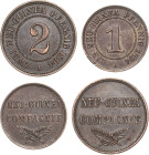 Kolonien
Lot-2 Stück Deutsch-Neuguinea 1 und 2 Neu-Guinea-Pfennig 1894 A Sehr schön-vorzüglich