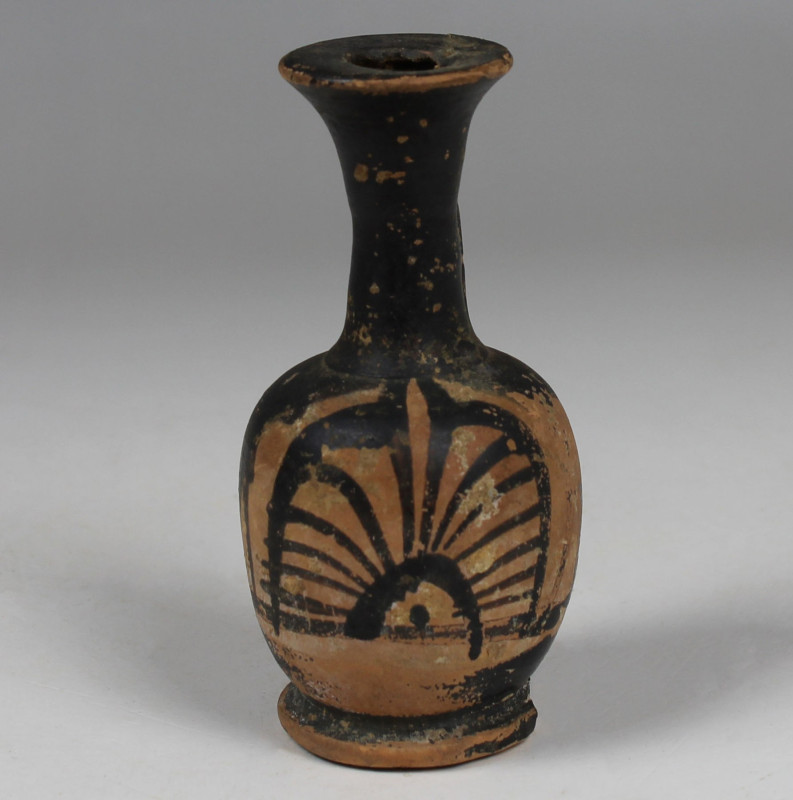 ITEM: Squat lekythos with palmette
MATERIAL: Pottery
CULTURE: Greek
PERIOD: 5...