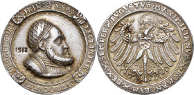Sachsen-Kurlinie ab 1486 bis 1547 (Ernestiner)
Friedrich III. der Weise 1486-1525 Silbergussmedaille 1512. Auf seine bestehende Generalstatthalterwür...