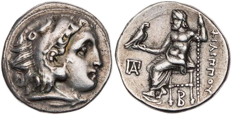 MAKEDONIEN, KÖNIGREICH
Philipp III. Arrhidaios, 323-317 v. Chr. AR-Drachme 323-...