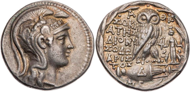 ATTIKA ATHEN
 AR-Tetradrachme 116/115 v. Chr., 4. Monat Sokrates, Dionysodo(......