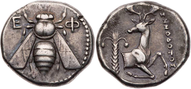 IONIEN EPHESOS
AR-Tetradrachme 360-350 v. Chr., Magistrat Zenodotos Vs.: Biene,...