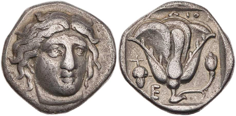 KARISCHE INSELN RHODOS
Rhodos AR-Didrachme 340-316 v. Chr. Vs.: Kopf des Helios...