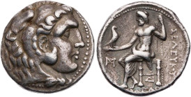 SYRIEN KÖNIGREICH DER SELEUKIDEN
Seleukos I. Nikator, 312-281 v. Chr. AR-Tetradrachme 300-281 v. Chr. Seleukeia am Tigris Vs.: Kopf des Herakles mit ...