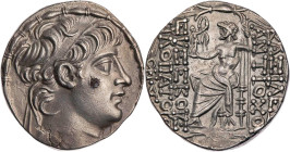 SYRIEN KÖNIGREICH DER SELEUKIDEN
Antiochos X. Eusebes Philopator, 94-88 v. Chr. AR-Tetradrachme 94 v. Chr. Antiochia am Orontes Vs.: Kopf mit Diadem ...