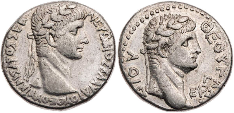 SYRIEN SELEUCIS ET PIERIA, ANTIOCHIA AM ORONTES
Nero mit Divus Claudius, 54-68 ...