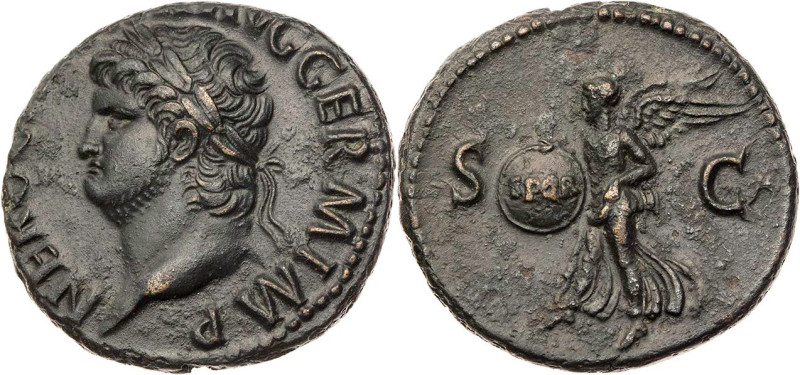 RÖMISCHE KAISERZEIT
Nero, 54-68 n. Chr. AE-As 65 n. Chr. Rom Vs.: NERO [CAESAR]...
