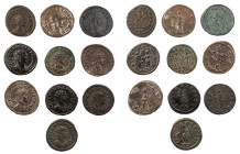 RÖMISCHE KAISERZEIT LOTS
 Antoniniane von Carus (4), Numerianus (3) und Carinus (3). 10 Stück ss, ss-vz