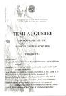 AA.VV.- Temi Augustei. Incontro di studio Mercoledì 5 Giugno, 1996. Amsterdam, 1998. pp 121, illustrazioni nel testo. rilegatura editoriale, ottimo st...