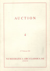 ARS CLASSICA AG. – Auction 4. Zurich, 27 - February, 1991. Greek and Roman coins. Pp. 66, lots 474, plates in colour, + 3 enlargements b\n, + plates w...