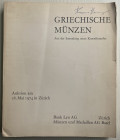 Bank Leu Munzen und Medaillen AG, Griechische Munzen aus der Sammlung eines Kunstfreundes. Zurich, 28 May 1974. Brossura ed. pp. 372, lotti 253, ill. ...
