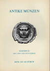 BANK LEU AG. – Auktion 22. -Zurich, 8\9 – Mai, 1979. Antike munzen; Griechen – Romer – Byzantiner, Literatur. Pp. 95, lots 624, plates 27 + 8 ingrandi...