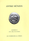 BANK LEU AG. – Auktion 54. Zurich, 28 - April, 1992. Antike munzen. Griechen - Romer. Mit derbedeutenden sammlung E. Milas, Chicago, grossformatiger g...