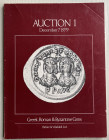 Birkler & Waddell Auction 1 Greek, Roman & Byzantine Coins. New York 07 December 1979. Brossura ed. pp. 62, lotti 457, tavv. In b/n. Con lista dei pre...