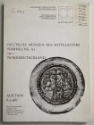 Busso Katalog 317 Deutsche Munzen des Mittelalters (Sammlung A.) Teil I Norddeutschland.Frankfurt 6 May 1987. Brossura ed. pp. 82, lotti 1096, tavv. 3...