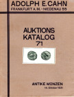 CAHN A. - Auktion 71. Frankfurt a. Main, 14 - October, 1931. Teil II des herzoglich anhaltischen munzkabinetts ( Osman Nury Bey). Antike munzen. Griec...