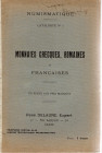 DELAUNE R. - Catalogue N 1. Paris, s.d. Monnaies grecques, romaines et francaise. Pp. 66, lots 1069, plates 8. Paperback ed. worn, inside in good cond...