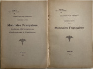 Feuardent F. Collection Paul Bordeaux 2 Cataloghi. I Partie Monnaies Francaises Gauloises, Merovingiennes, Carolingiennes et Capetiennes Jusqu'a Charl...