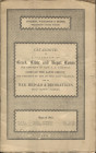 SOTHEBY - WILKINSON & HODGE. London, 3- February, 1914. Catalogue of a collection of Greek, Civil and Regal coins the property of capt. L. M. Anderson...