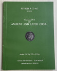 Sotheby's Catalogue of ancient and later coins. Including a fie series of Etruscan coins, gold stater of Tarentumand an important silver medaillon of ...